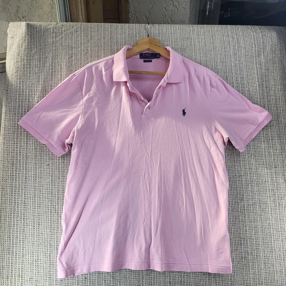 Polo Ralph Lauren Polo Shirt‎ Mens Large Classic Fit Embroidered Pony Casual